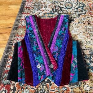 Vintage hand made quilted waistcoat